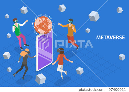 3D Isometric Flat Vector Conceptual... - Stock Illustration [97400011 ...