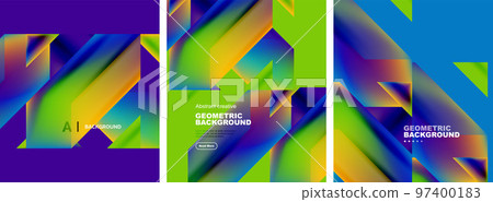 Geometric modern abstract background design 97400183