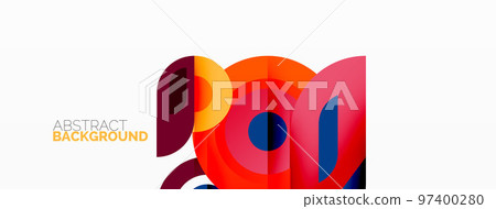 Geometric modern abstract background design 97400280