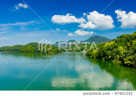 Beautiful Lake Fuchu Lake Fuchu Ohashi Bridge Beautiful Lake Fuchu Lake Fuchu Ohashi Bridge 97401242