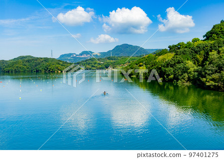 美麗的府中湖府中湖大橋 97401275