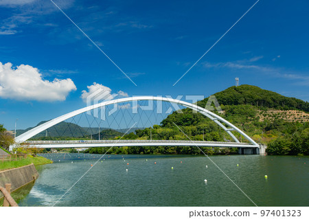 美麗的府中湖府中湖大橋 97401323