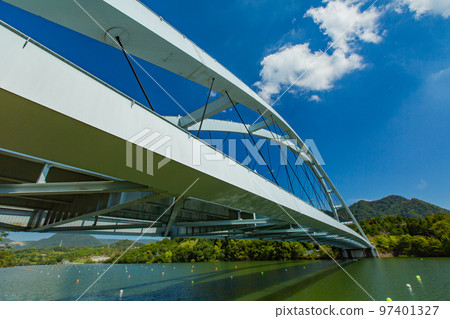 美麗的府中湖府中湖大橋 97401327