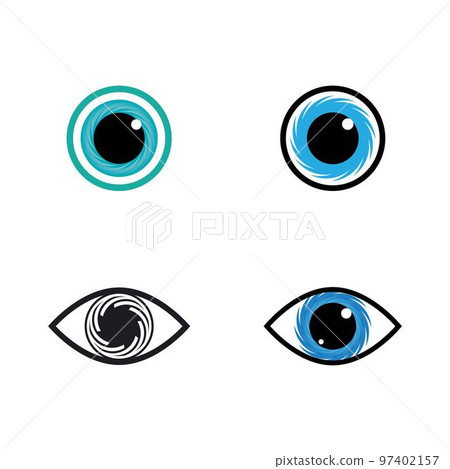 Eye symbol vector illustration design 97402157