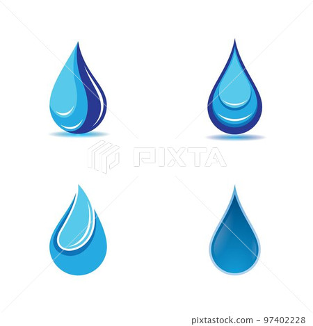 Water drop vector icon illustration Water drop vector icon illustration 97402228