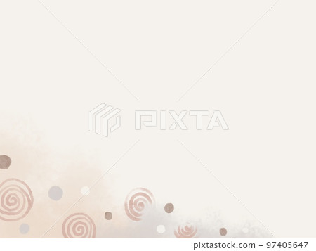 Background illustration with cute hand-drawn swirl pattern 97405647