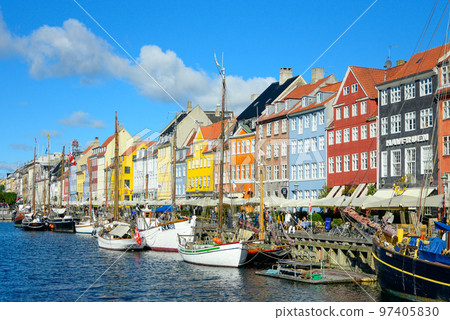 Beautiful scenery of Copenhagen, the capital of Denmark 97405830
