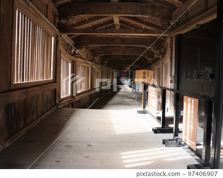 Funakoro of Tsukube Suma Shrine, Important Cultural Property, Chikubu Island, a national scenic spot and historic site, Lake Biwa, Nagahama City, Shiga Prefecture 97406907