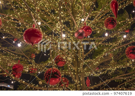 Christmas Market in Yokohama Red Brick Warehouse 2019 Christmas Tree 97407619