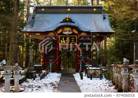 Winter in Okuchichibu, Saitama Mitsumine Shrine Zuishinmon Winter in Okuchichibu, Saitama Mitsumine Shrine Zuishinmon 97408058