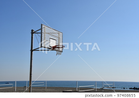 Autumn Shonan Hiratsuka Beach Park basketball goal Autumn Shonan Hiratsuka Beach Park basketball goal 97408655
