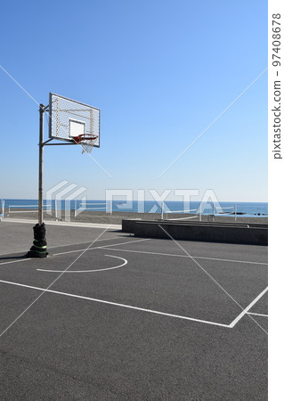 Autumn Shonan Hiratsuka Beach Park basketball goal 97408678