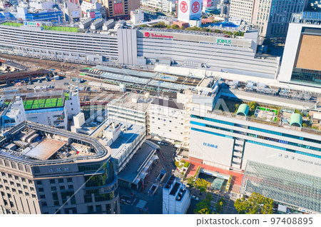 [神奈川縣]1月橫濱站前的城市景觀 97408895