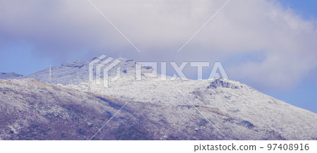 光州無等山國家公園山頂冬季雪景 97408916