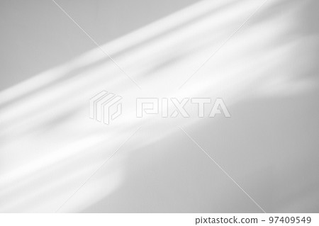 Window shadow drop on white wall background 97409549