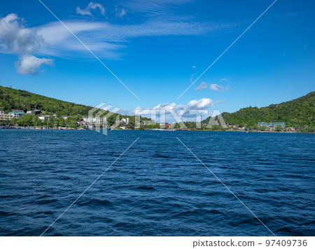 Chuzenji lake shore scenery Chuzenji lake shore scenery 97409736