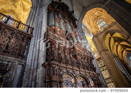 Seville Cathedral of Saint Mary of the See in Seville, Andalusia, Spain Seville Cathedral of Saint Mary of the See in Seville, Andalusia, Spain 97409804