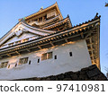 Kokura Castle's roof eaves have an unusual shape　 97410981