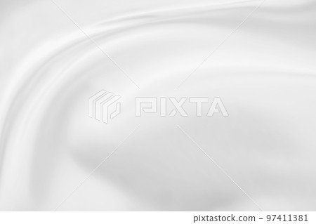 Abstract white fabric with soft wave texture background 97411381