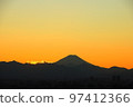 Mount Fuji and sunset 97412366