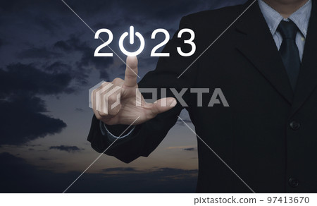 Business happy new year 2023 success concept 97413670