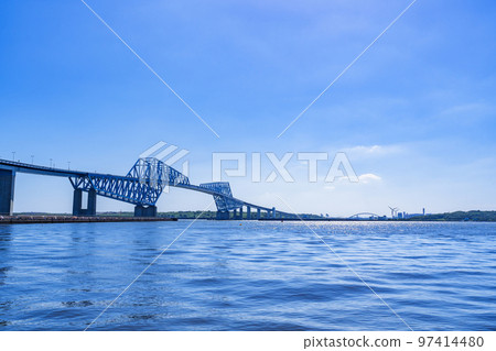 東京門大橋是橫跨東京港入口的海橋[東京風景] 97414480