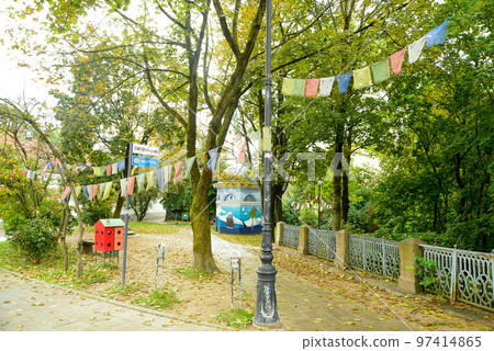 Beautiful scenery of the Republic of Užupis 97414865
