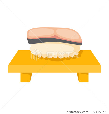 Sushi in flat style isolated Sushi in flat style isolated 97415146
