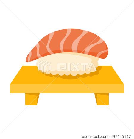 Sushi in flat style isolated 97415147