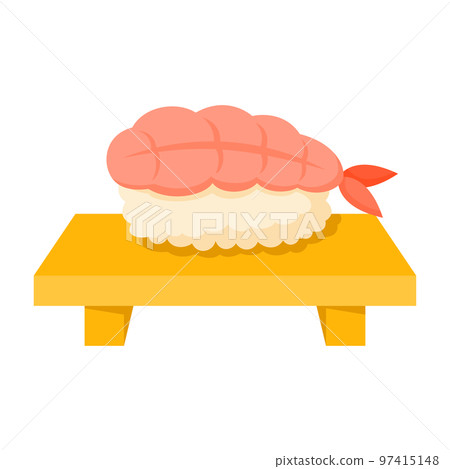 Sushi in flat style isolated Sushi in flat style isolated 97415148