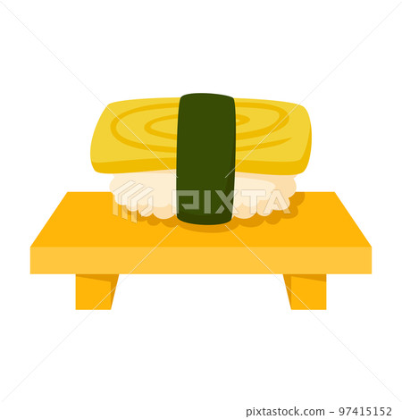 Sushi in flat style isolated Sushi in flat style isolated 97415152
