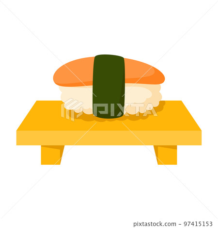 Sushi in flat style isolated Sushi in flat style isolated 97415153