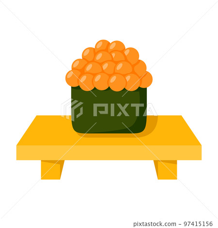 Sushi in flat style isolated Sushi in flat style isolated 97415156