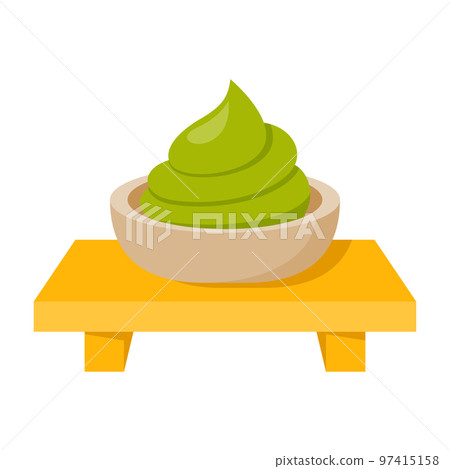 Wasabi in flat style isolated Wasabi in flat style isolated 97415158