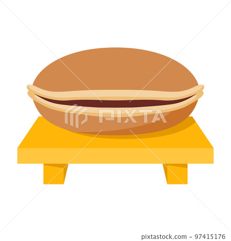 Dorayaki in flat style isolated 97415176