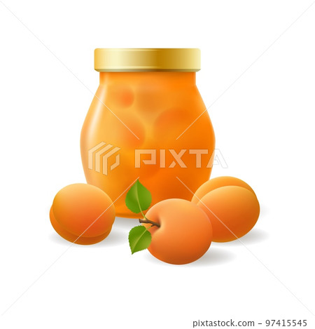 Apricot jam jar 97415545
