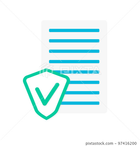 Cyber security for data and document, protect information 97416200