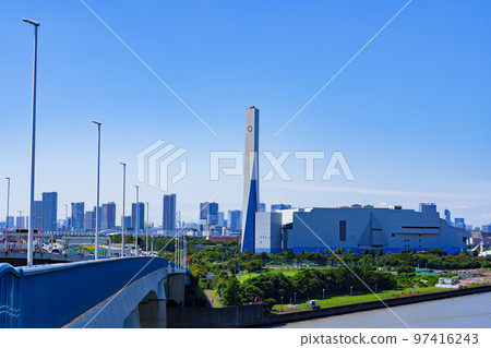 Shinkiba is Shinto Koto Incineration Plant in Yumenoshima 【 Image of garbage incineration plant 】 Shinkiba is Shinto Koto Incineration Plant in Yumenoshima 【 Image of garbage incineration plant 】 97416243