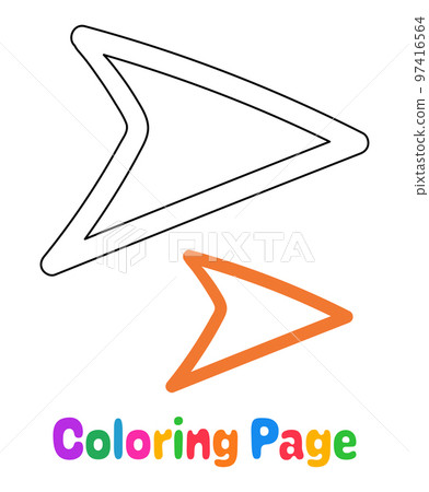 Coloring page with Arrow for kids Coloring page with Arrow for kids 97416564
