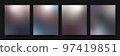 Gradient backgrounds vector set. Gradient wallpapers in metal colors. Colorful vector backgrounds for covers, wallpapers, social media stories, banners, business cards branding design projects screen 97419851