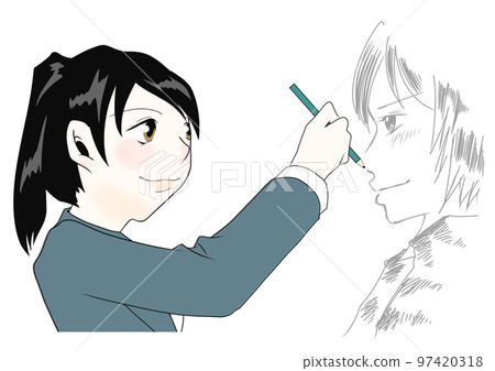 A certain girl's drawing illustration (5) 97420318