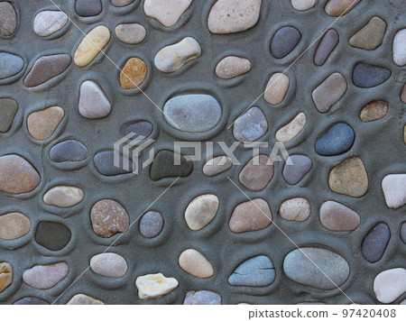neat stone wall cladding handmade texture background neat stone wall cladding handmade texture background 97420408