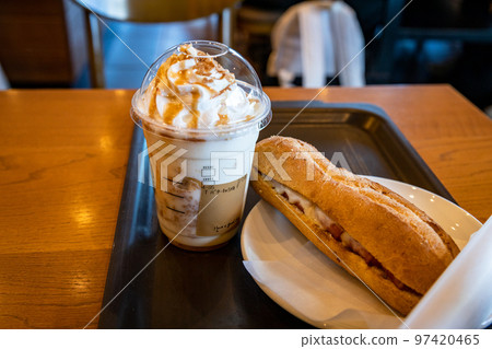 Starbucks coffee frappuccino and panini 97420465