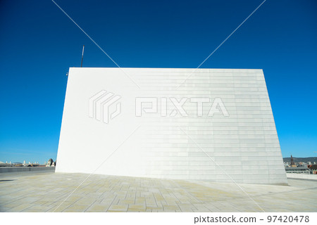 Beautiful scenery of the Opera House in Oslo, the capital of Norway Beautiful scenery of the Opera House in Oslo, the capital of Norway 97420478