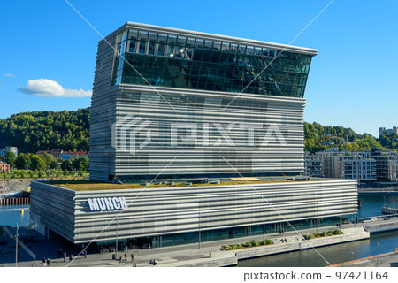 The beautiful exterior of the Munch Museum in Oslo, the capital of Norway The beautiful exterior of the Munch Museum in Oslo, the capital of Norway 97421164