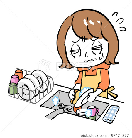Female dishwashing very bad 97421877