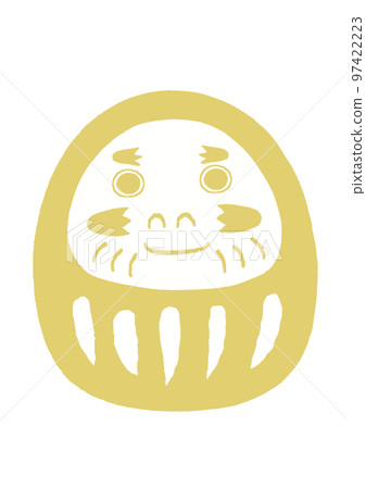 達磨金白色不倒翁幸運符 達磨金白色不倒翁幸運符 97422223