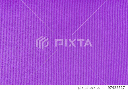 Texture of purple fabric diagonal weave pattern. Decorative textile background 97422517