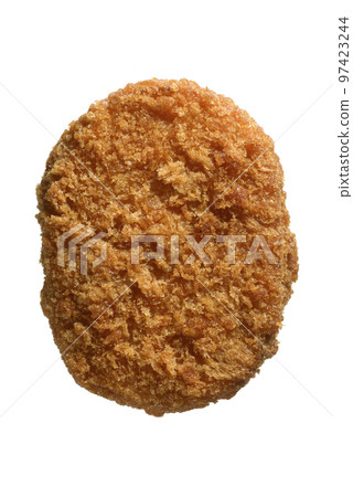 Croquette mince cutlet deep-fried cutout material 97423244