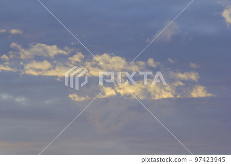 Clouds in the sky in the evening 97423945
